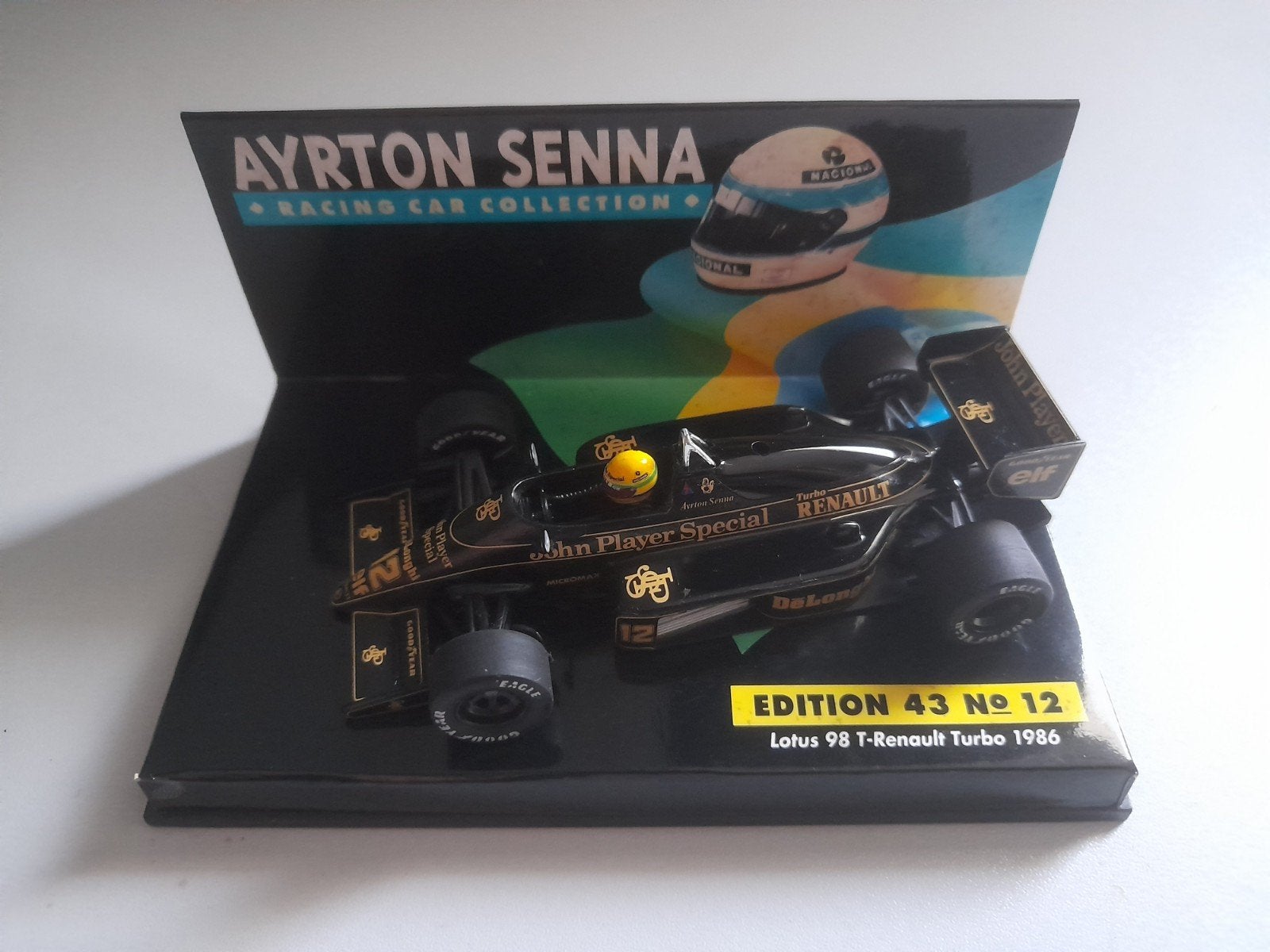 Ayrton Senna Racing Car Collection Lotus 98t JPS, Hobby en Vrije tijd, Ophalen of Verzenden, Zo goed als nieuw, Auto, Overige merken