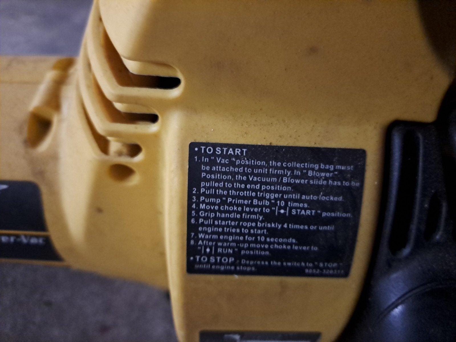 Talon bladblazer 24CC - Werkt goed, Tuin en Terras, Ophalen, Benzine, Gebruikt, Handgedragen