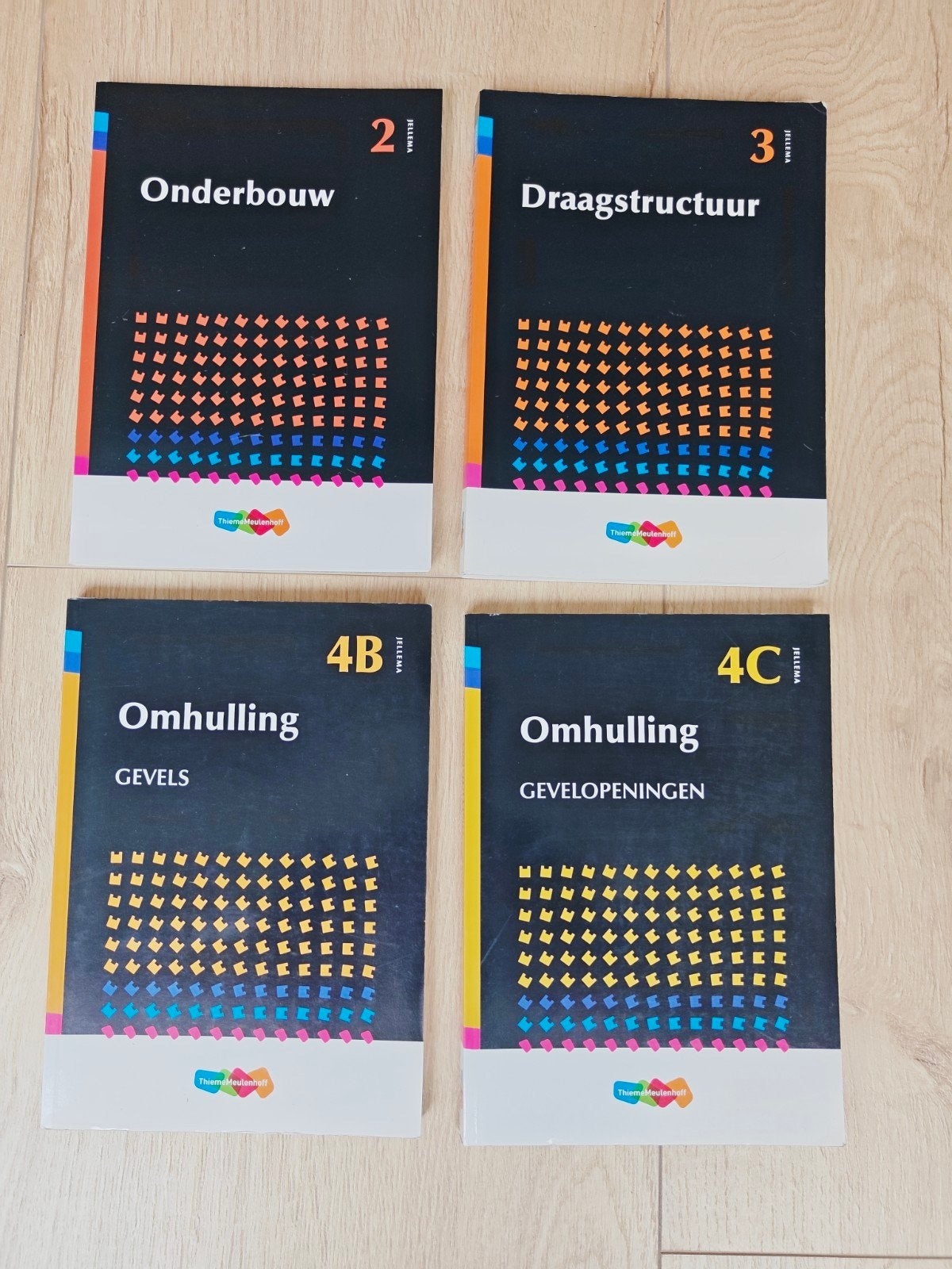Jellema Bouwkunde - Onderbouw, Draagstructuur, Omhulling, Ophalen of Verzenden, Gelezen, Overige niveaus, Jellema