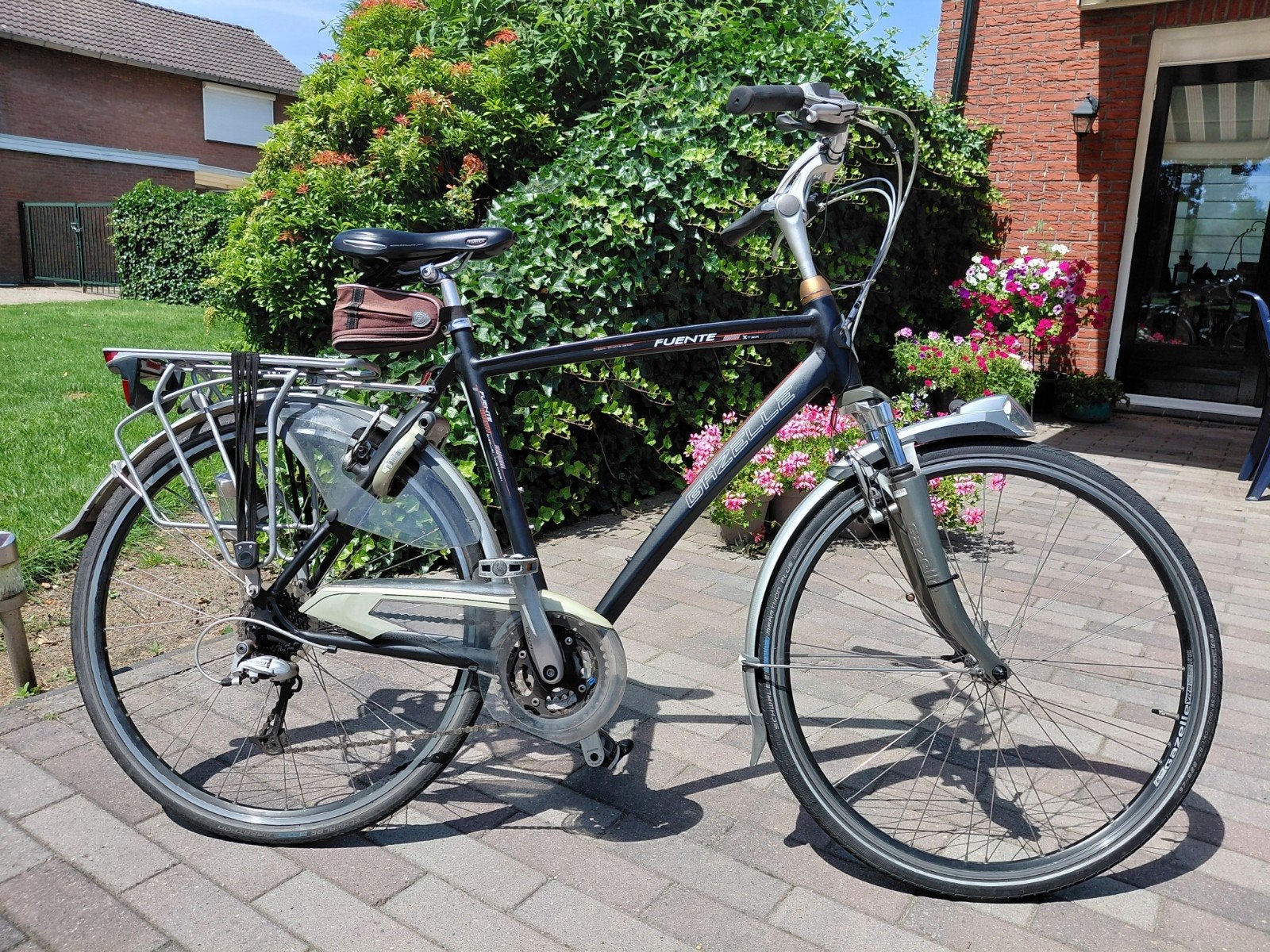 Gazelle fuente xtra herenfiets, Ophalen, 28 inch, Gebruikt, Vering
