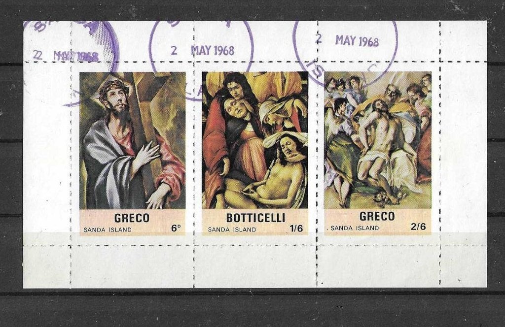 Engeland (Lokale post), Sanda Island Cinderella gestempeld, Ophalen of Verzenden, Gestempeld