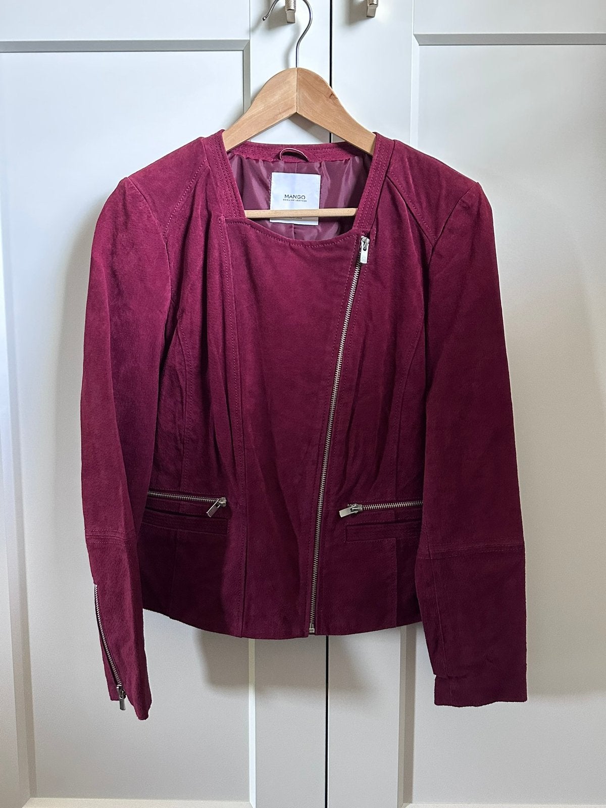 Mango suede bordeauxrood maat M, Ophalen of Verzenden, Nieuw, Maat 38/40 (M), Rood