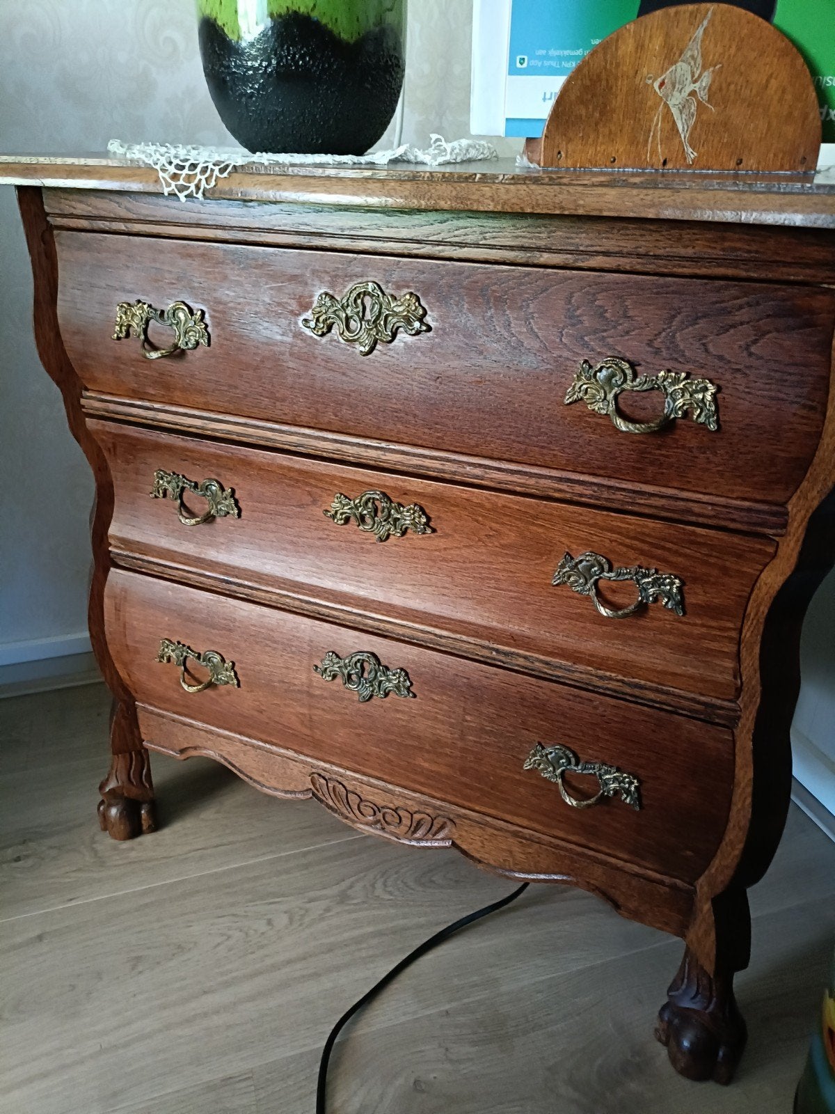 Antieke ladekast / commode - 65x65x36 cm, Antiek en Kunst, Antiek | Meubels | Kasten, Ophalen