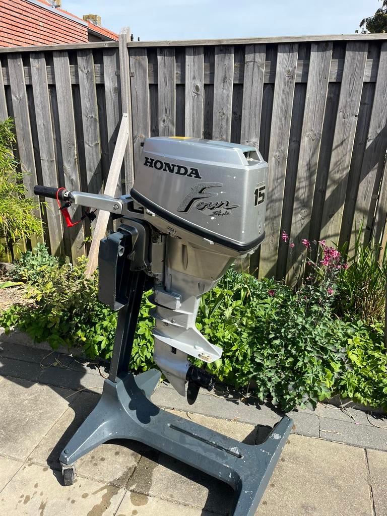 Honda 15pk kortstaart 4 takt, Ophalen, 10 tot 30 pk, Gebruikt, Viertaktmotor