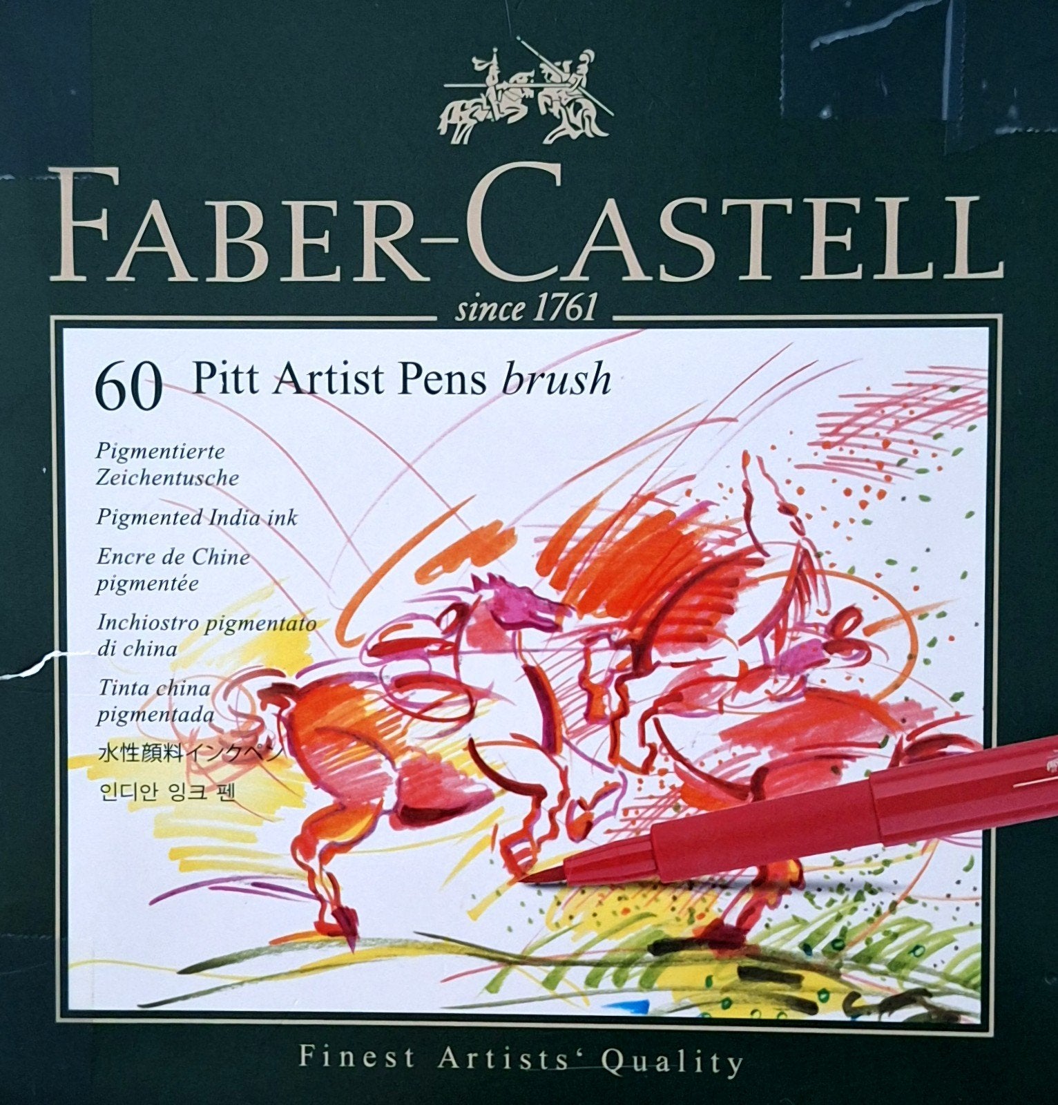 60 Faber Castell Pitt Artist Pens Brush, Ophalen of Verzenden, Zo goed als nieuw