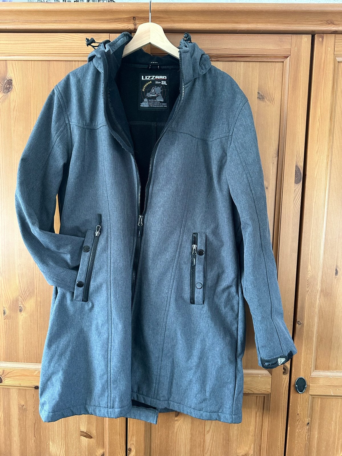 Lizzard Outdoor Softshell Jas Maat 3XL Grijs, Ophalen, Zo goed als nieuw, Maat 46/48 (XL) of groter, Grijs