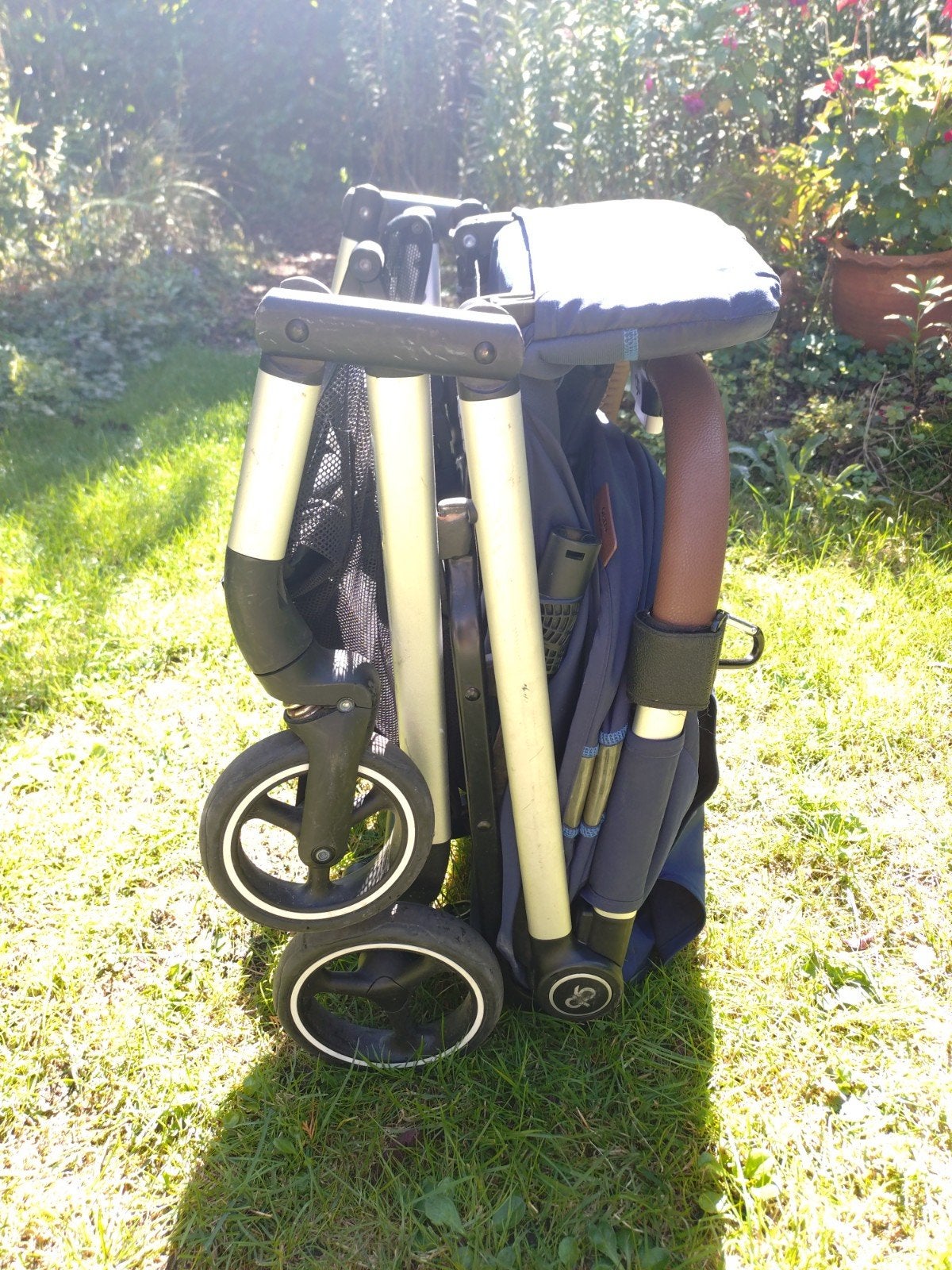 gb Gold Qbit+ All City Fashion Edition Navy Blue buggy, Ophalen of Verzenden, Gebruikt, Overige merken, Verstelbare rugleuning