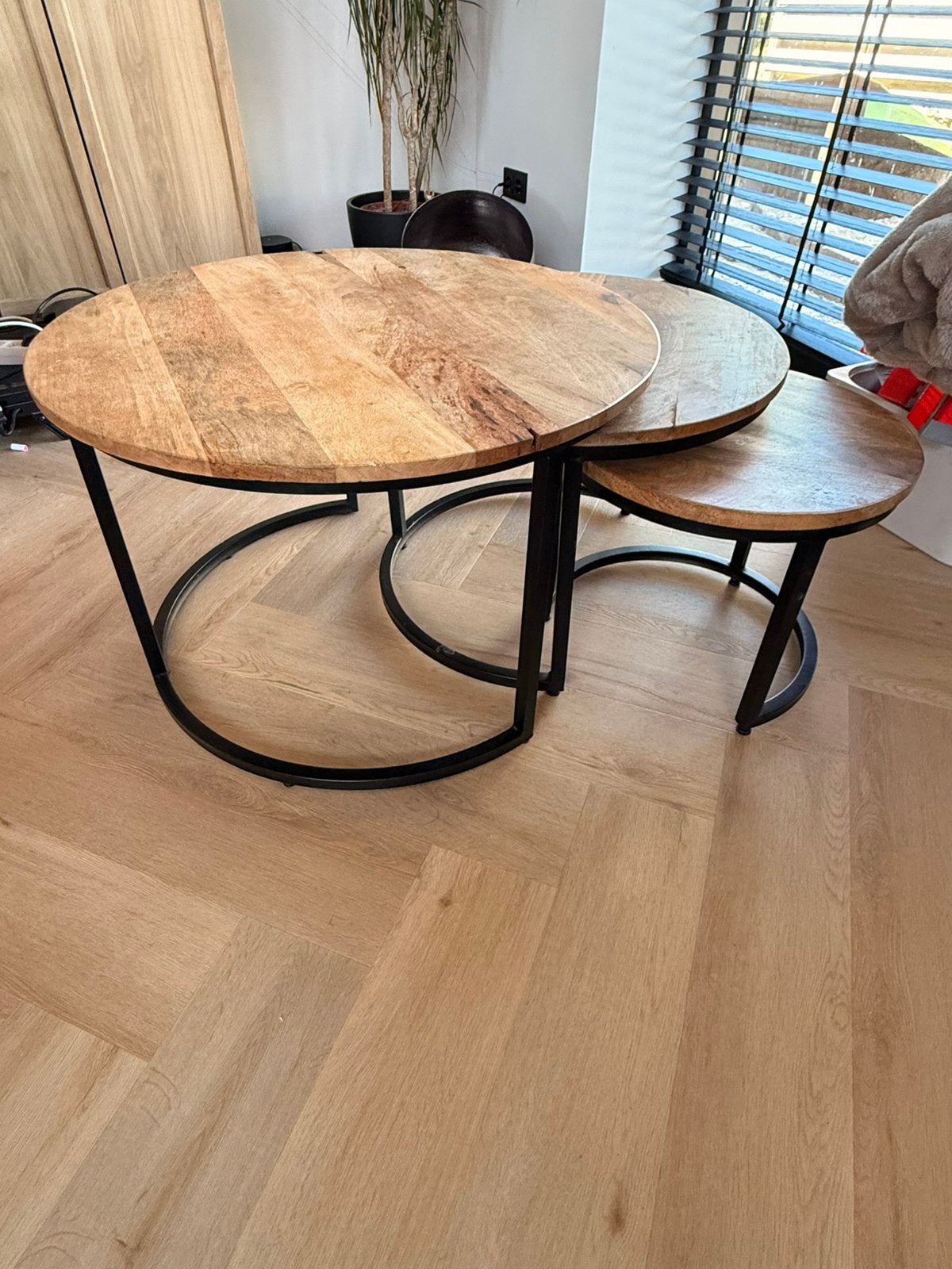 Salon tafeltjes, Ophalen, Zo goed als nieuw, Rond, 50 tot 100 cm