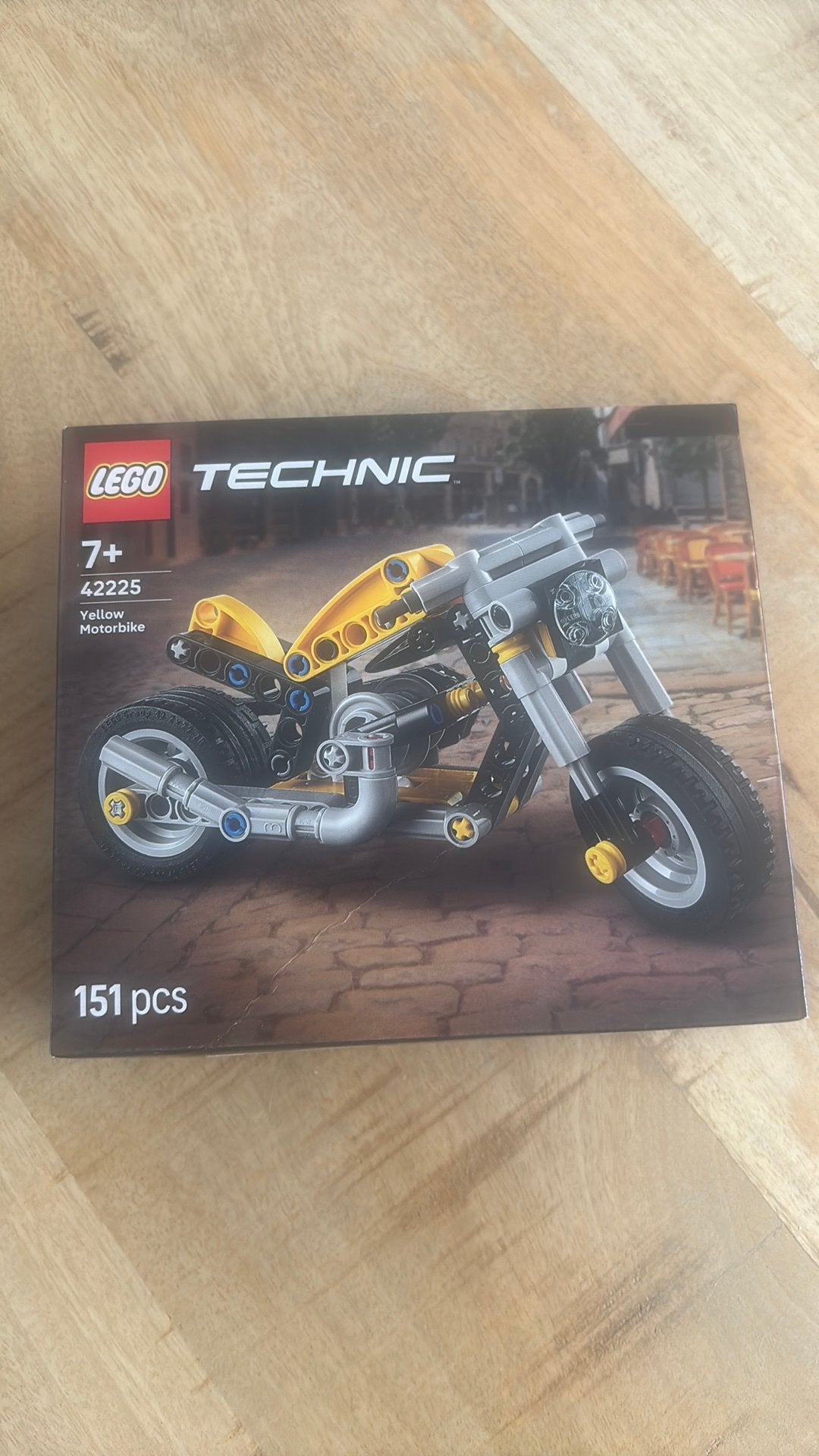 Technic lego gele motor, Ophalen of Verzenden, Zo goed als nieuw