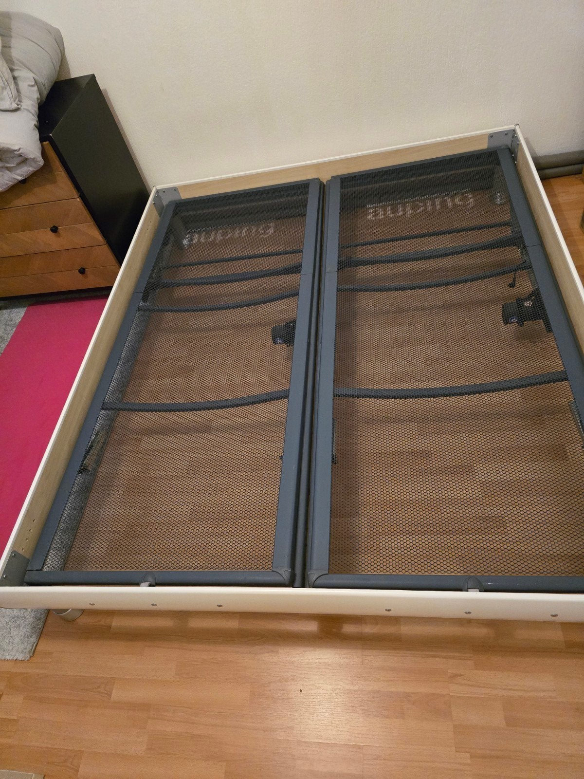 2 Auping elektrische bodems incl frame (185x215, Ophalen, Vintage, Tweepersoons, Overige maten