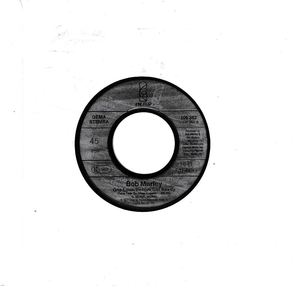 Bob Marley - One love / People get ready, Ophalen of Verzenden, Gebruikt, 7 inch, Pop