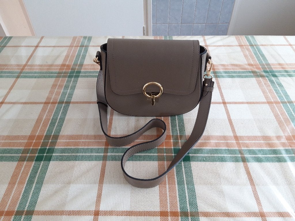 Vera Pelle bruine lederen dames handtas, Ophalen of Verzenden, Gebruikt, Bruin, Handtas