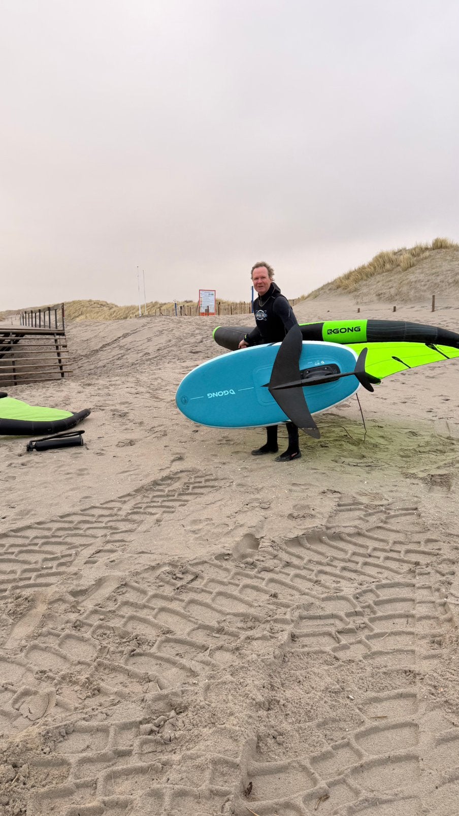 Gong wing inflatable first 2024, Ophalen, Zo goed als nieuw, Wingsurf-wing
