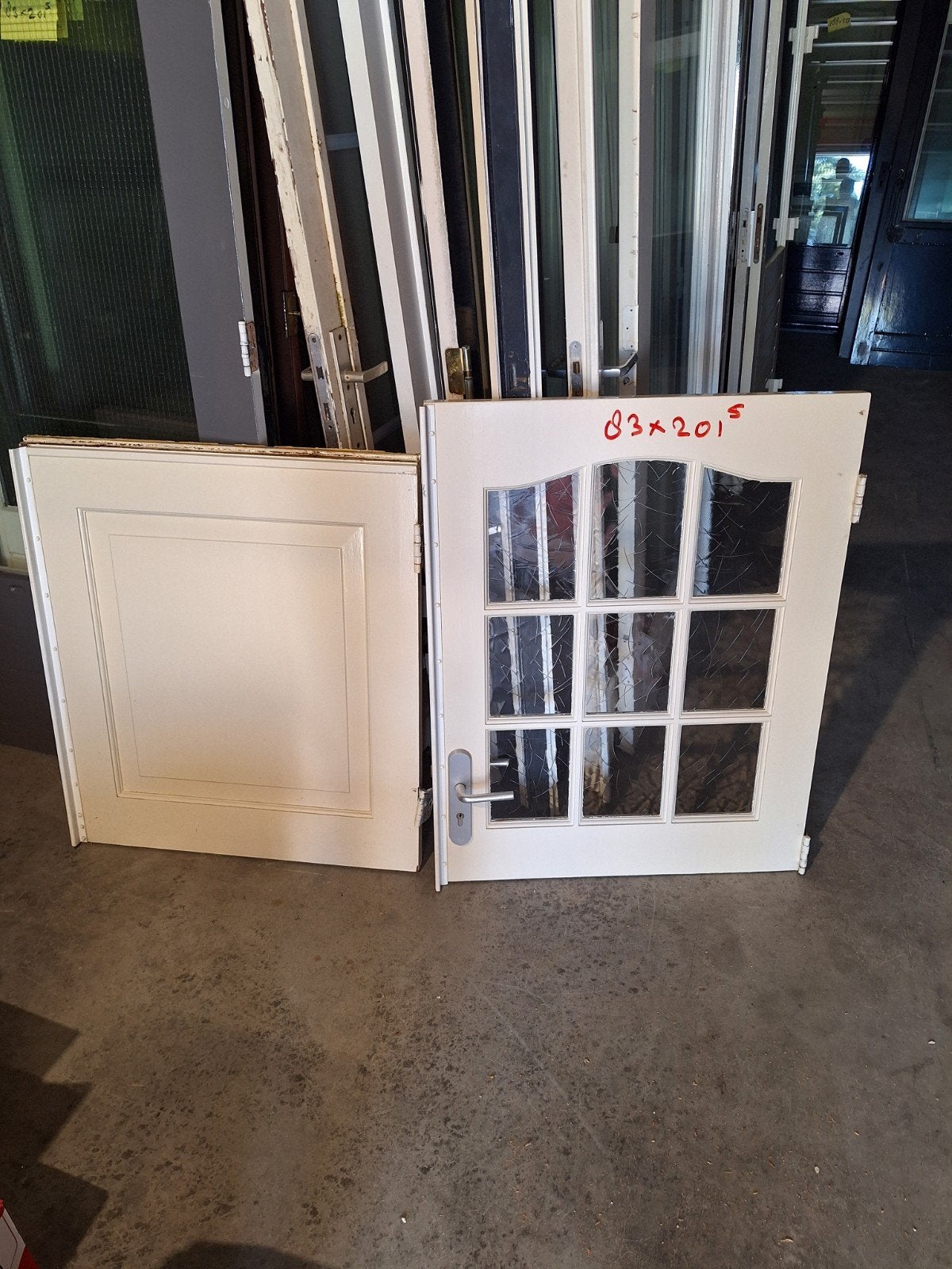 te koop boerendeur, Ophalen, 200 tot 215 cm, Glas, Buitendeur