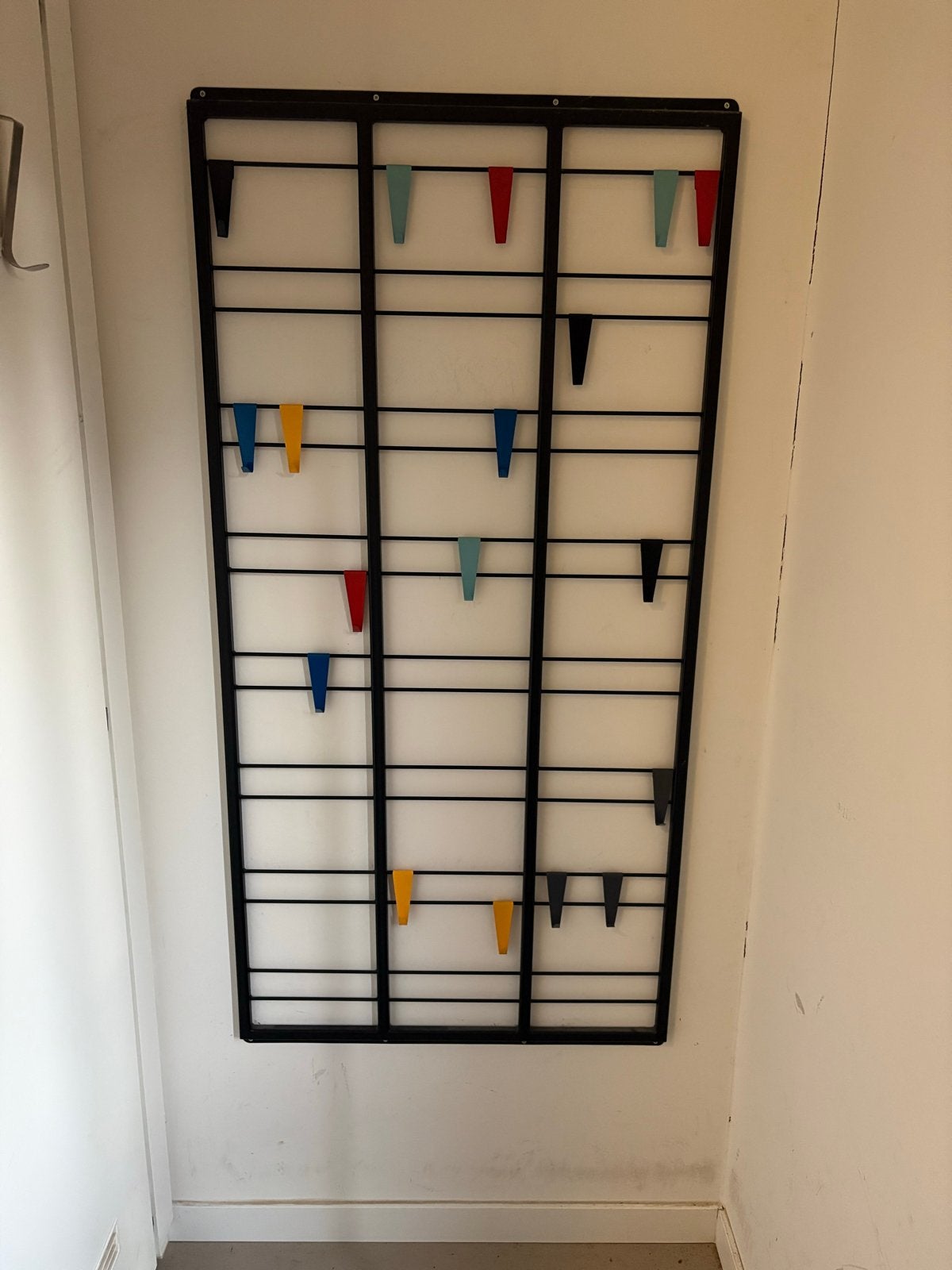 Toonladder kapstok zwart Fonq, Gebruikt, Metaal, 150 tot 200 cm, Ophalen