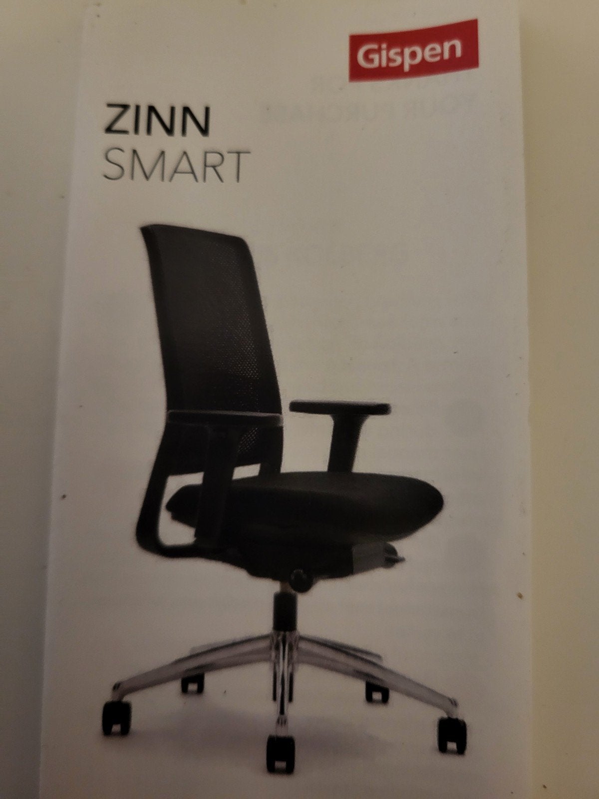 Gispen bureaustoel Smart Zinn, Ophalen, Zwart, Zo goed als nieuw, Bureaustoel
