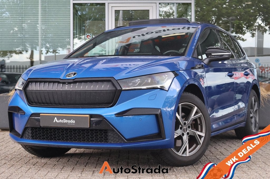 Skoda Enyaq Iv 60 SportLine 180pk | Stoelverwarming | Pano |, Auto's, Skoda, Bedrijf, Te koop, Enyaq, ABS, Achteruitrijcamera