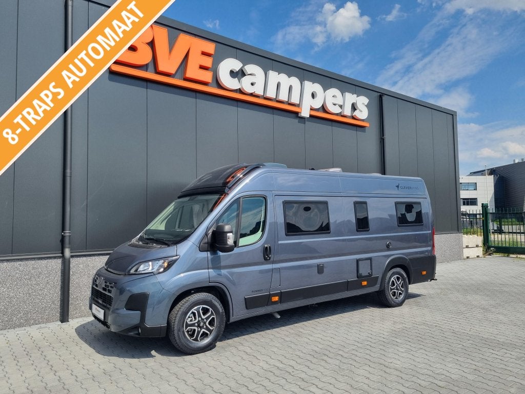 Clever Runner 640 Skyroof 180PK Busbiker, Buscamper of Camperbus, Fiat, Hordeur, Tot en met 2