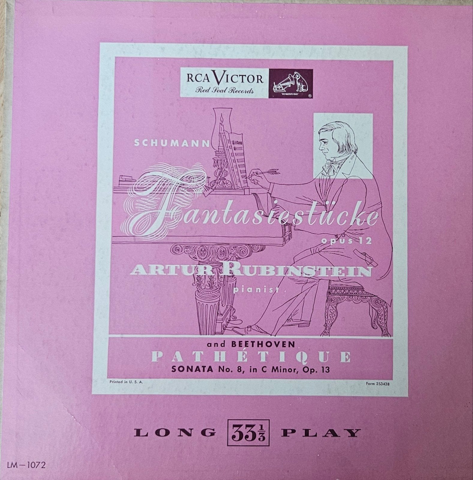 Artur Rubinstein - Schumann/Beethoven ( 12-inch), Ophalen of Verzenden, Classicisme, Gebruikt, 12 inch