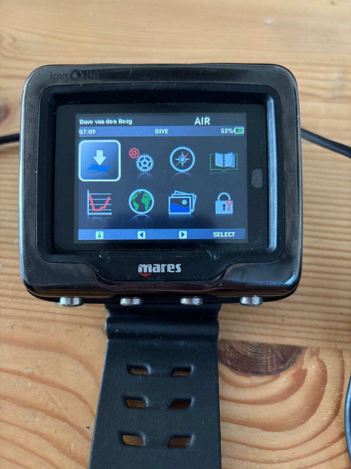 Mares icon hd, Watersport en Boten, Ophalen of Verzenden, Gebruikt, Duikcomputer