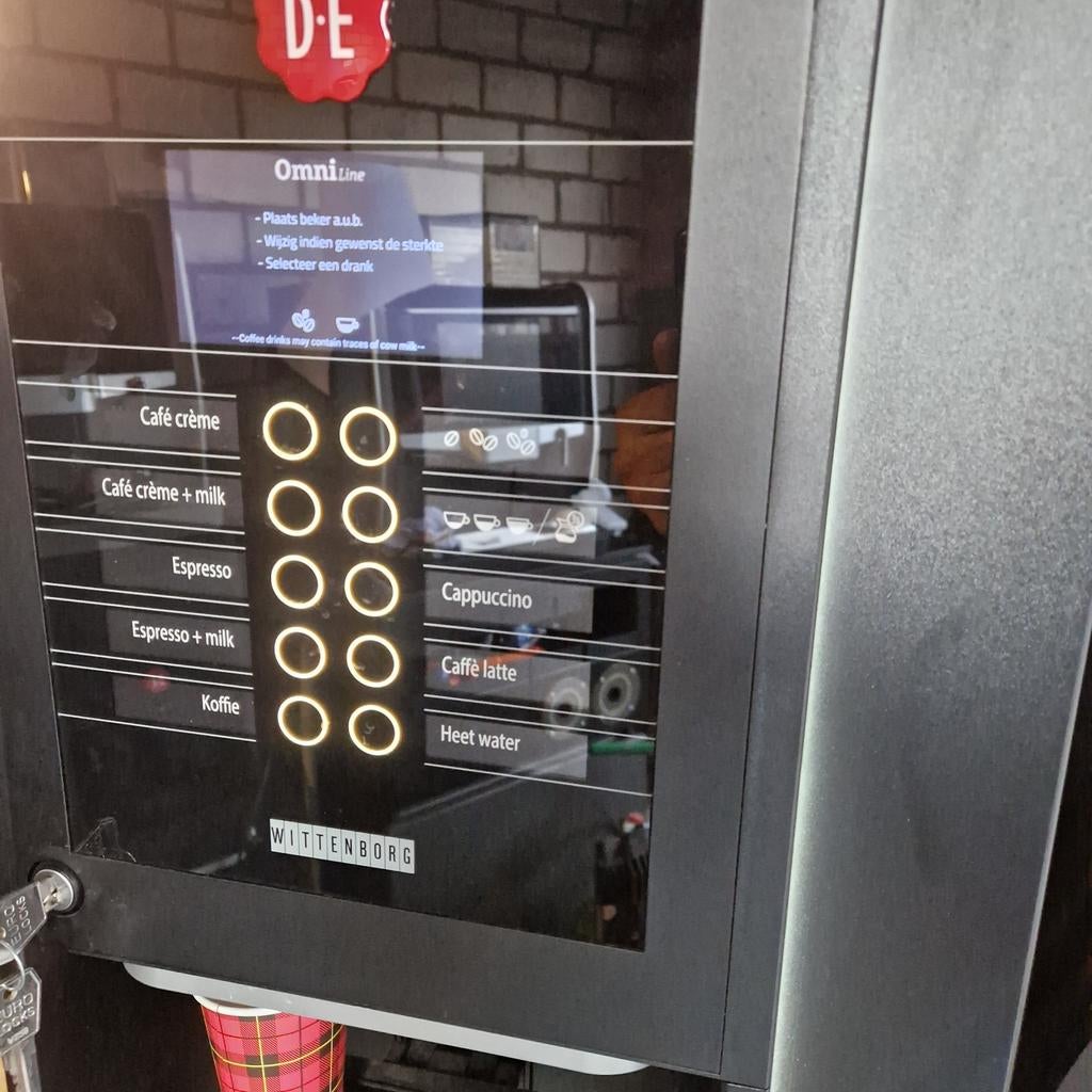 Douwe Egberts Omni bonen touchscreen, Witgoed en Apparatuur, Koffiezetapparaten, 10 kopjes of meer, Ophalen of Verzenden, Koffiemachine