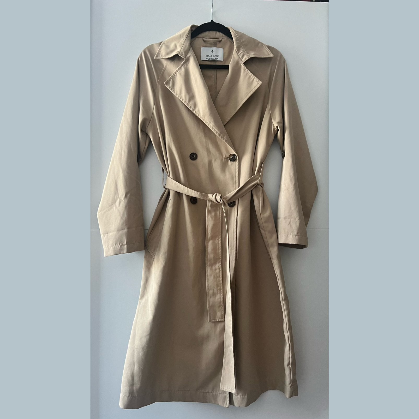 Stradivarius Trenchcoat Beige - Maat XS, Ophalen of Verzenden, Zo goed als nieuw, Maat 34 (XS) of kleiner, Beige