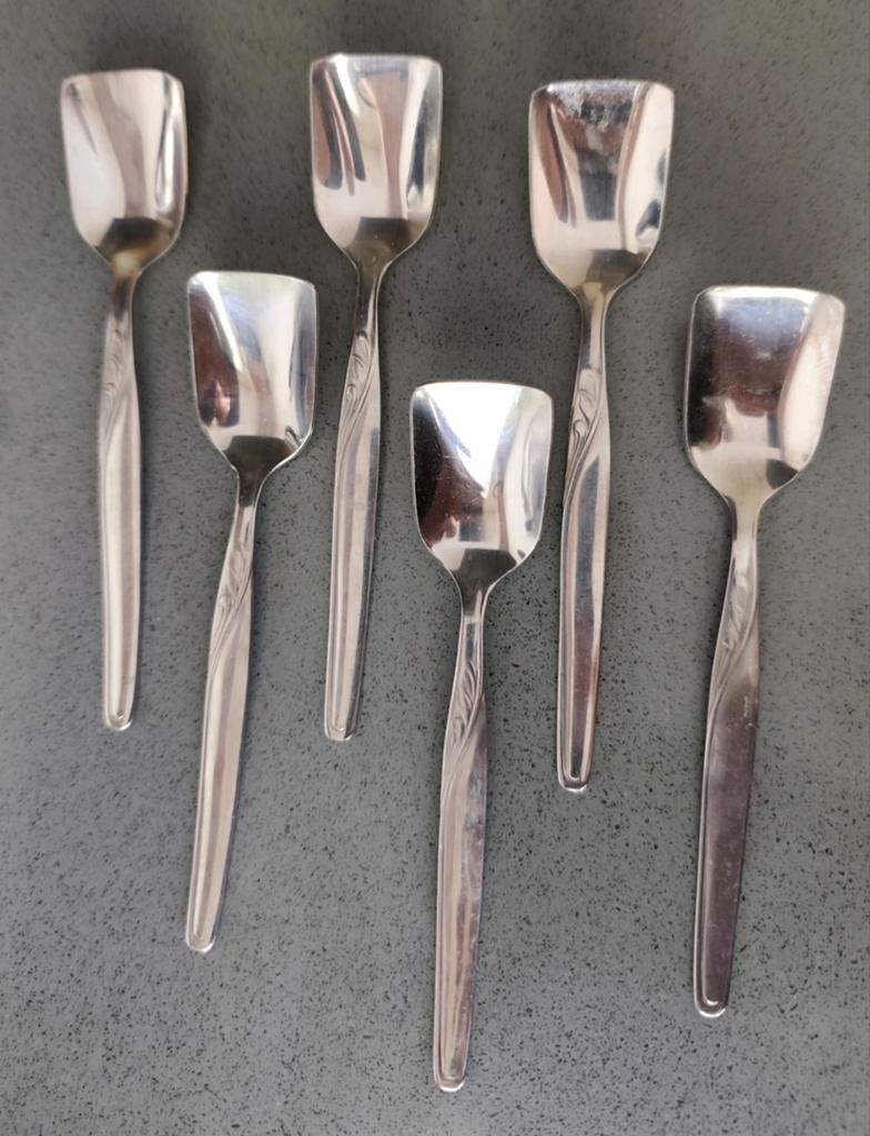 Set van 6 ijslepeltjes - Roestvrij staal Esmeyer, Ophalen of Verzenden