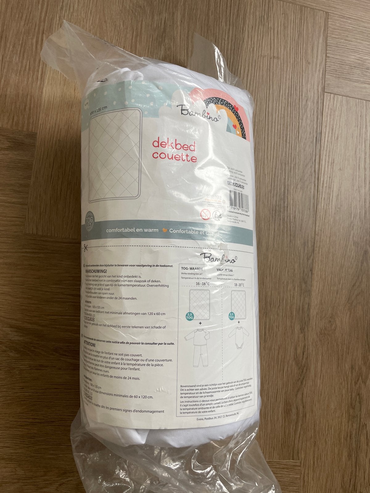 Bambino dekbed/couette 100x135 cm - comfortabel en warm, Ophalen, Temperatuurregulerend, Nieuw, Bambino