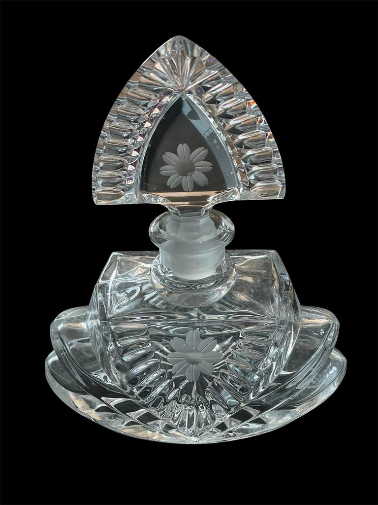 Parfumflesje Kristal, Germany, art-deco IZGS, Antiek en Kunst, Ophalen of Verzenden