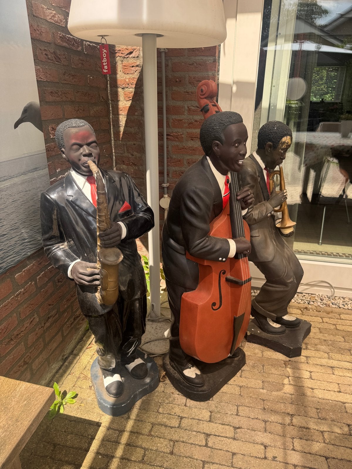 Jazz Muzikanten Beelden - Benson, Wilson, Johnson (3 stuks), Ophalen, Groep mensen, Kunststof, 1 meter - 2 meter