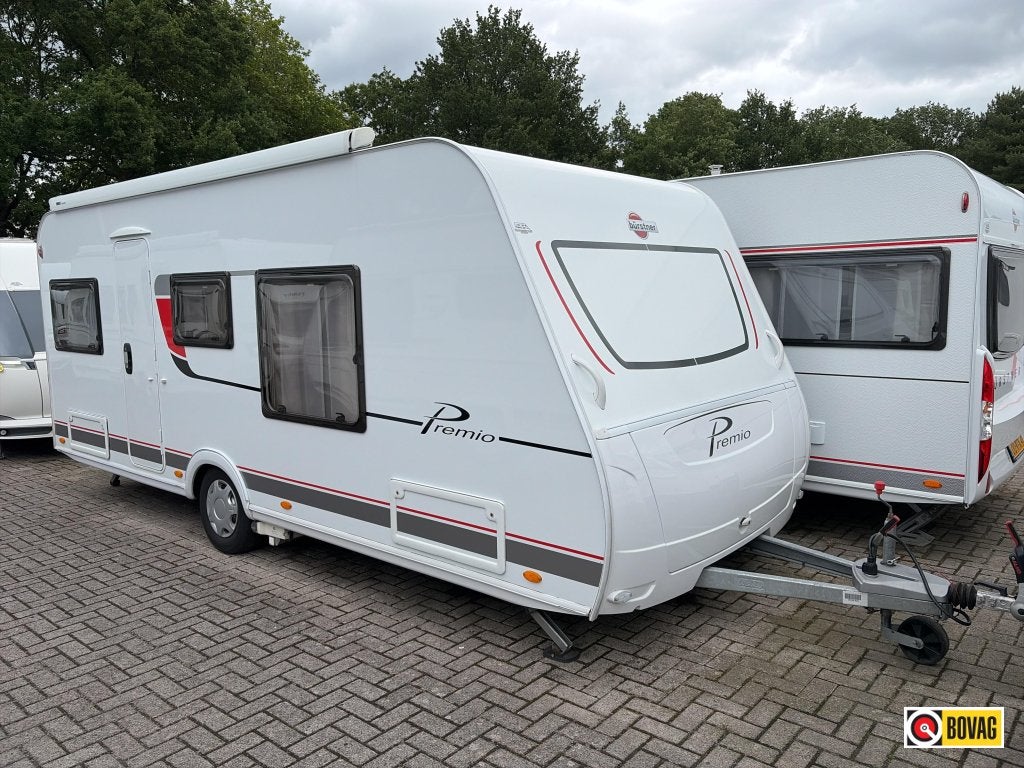 Bürstner Premio 490 TS Mover/Luifel/Airco, Caravans en Kamperen, Standaardzit, Schokbreker, Bedrijf, Bürstner