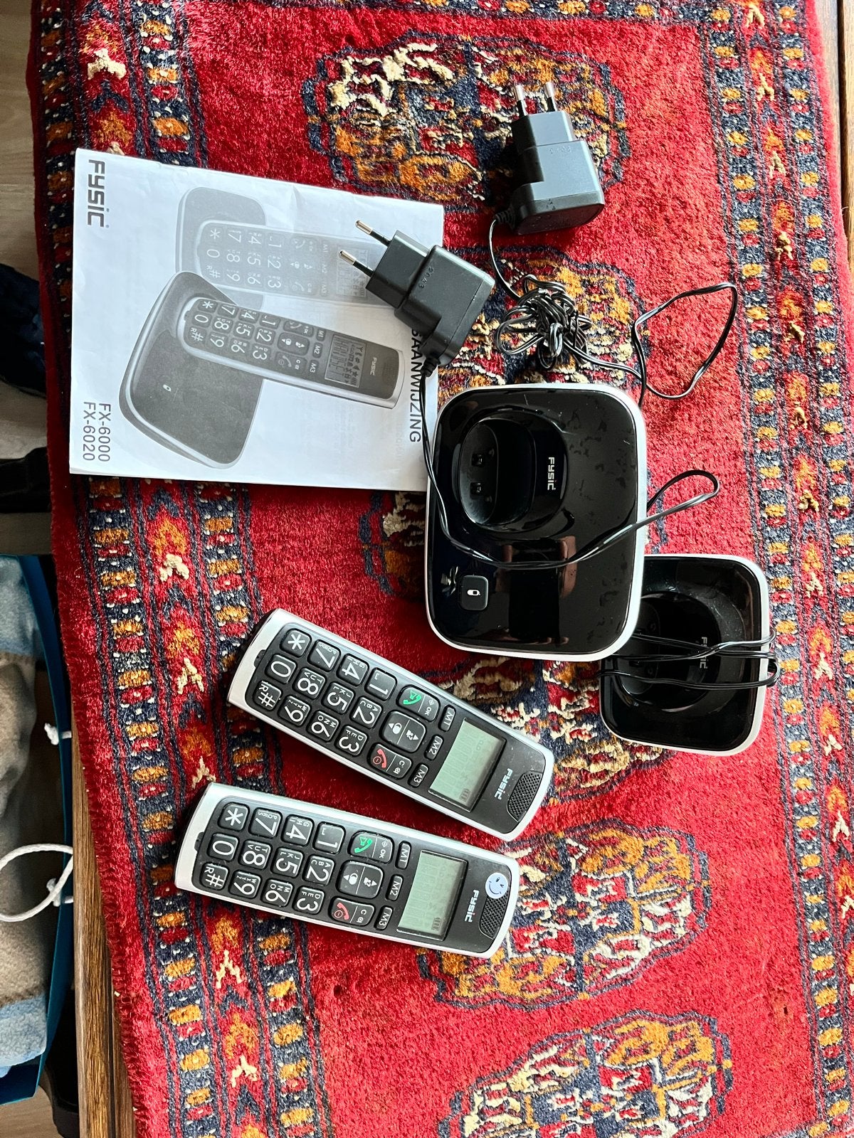 Fysic FX-6020 Dect Telefoon met 2 Handsets, Ophalen, Gebruikt, 2 handsets