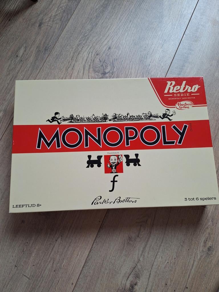 Monopoly Retro Editie - Ongebruikt & Compleet, Hobby en Vrije tijd, Gezelschapsspellen | Bordspellen, Vijf spelers of meer, Ophalen of Verzenden