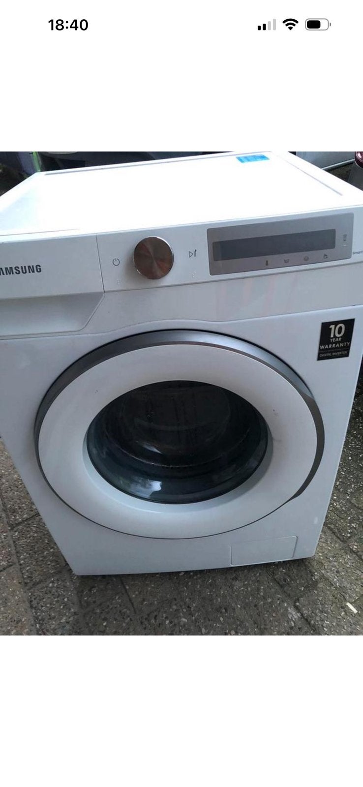 Samsung wasmachine 9,0 kg A+++, Ophalen, 1200 tot 1600 toeren, Gebruikt, Minder dan 85 cm