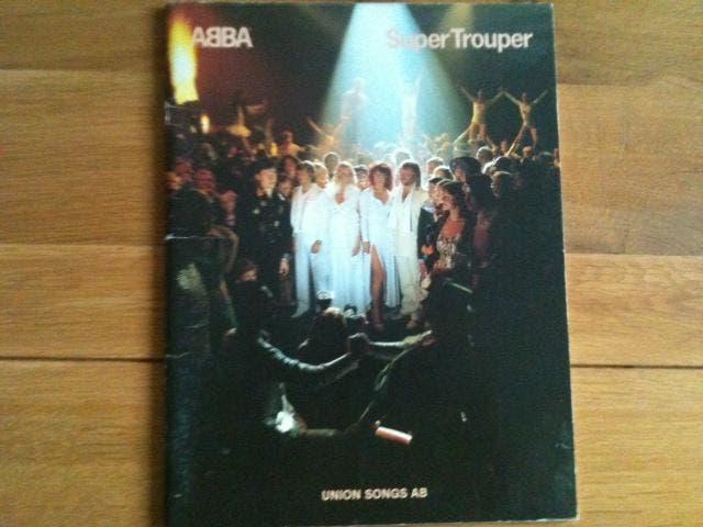 'Piano, gitaar, zang: ABBA-songbook Super Trouper (1980), Muziek en Instrumenten, Bladmuziek, Ophalen of Verzenden, Gebruikt, Artiest of Componist