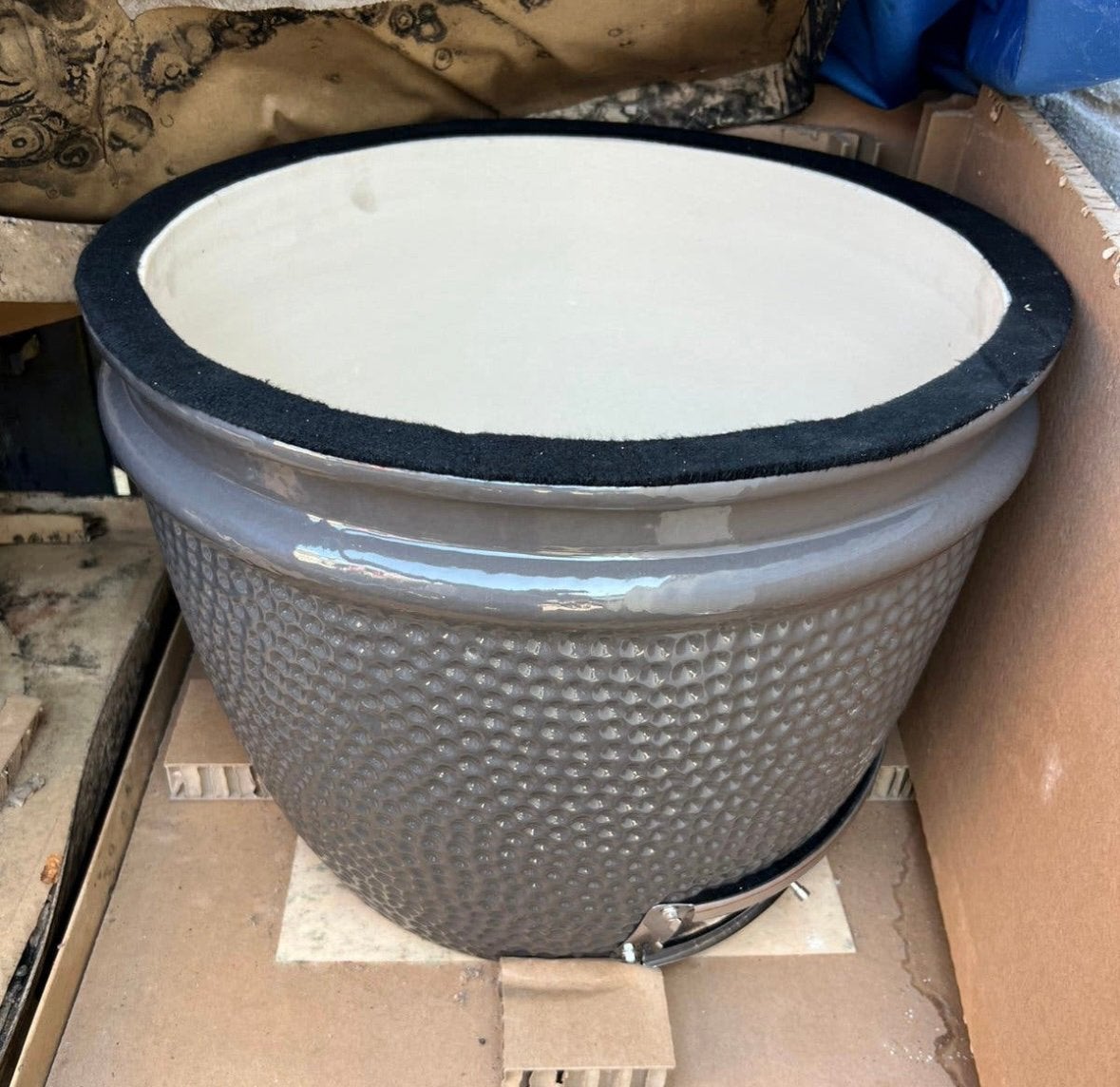 GEZOCHT/GEVRAAGD Grill Guru Grijze Base Pot Large onderkant, Ophalen, Zo goed als nieuw