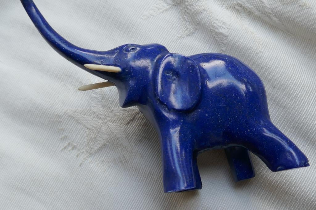 Olifanten beeldje  van Lapis Lazuli edelsteen, Verzenden, Nieuw, Dier