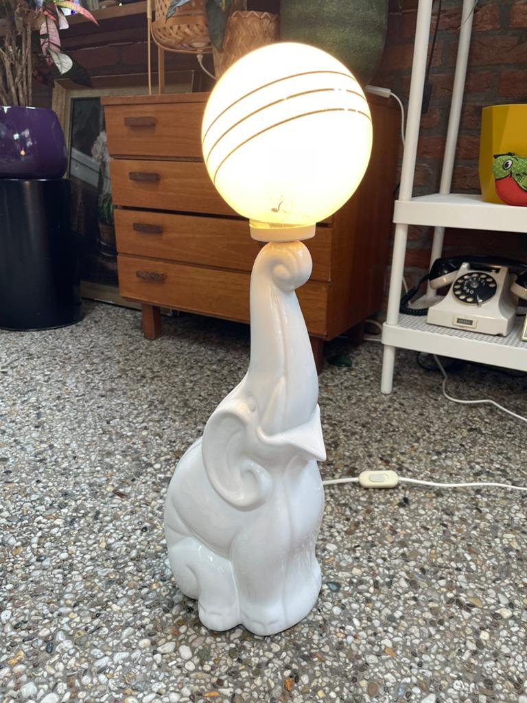 Vintage olifant lamp, Ophalen of Verzenden