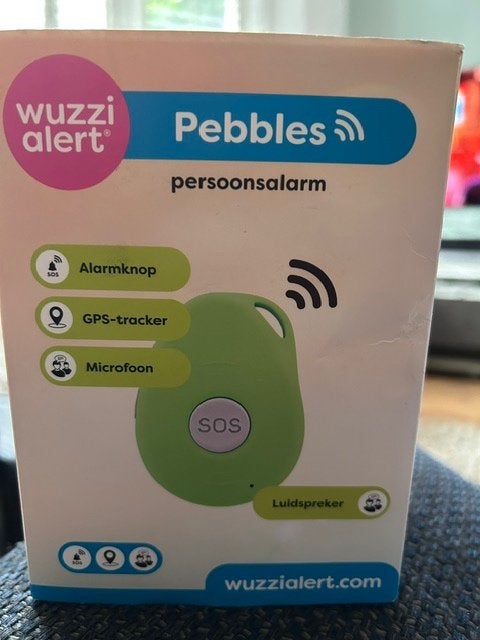 Wuzzi Alert Pebbles persoonsalarm z.g.a.n., Diversen, Verpleegmiddelen, Ophalen of Verzenden, Zo goed als nieuw