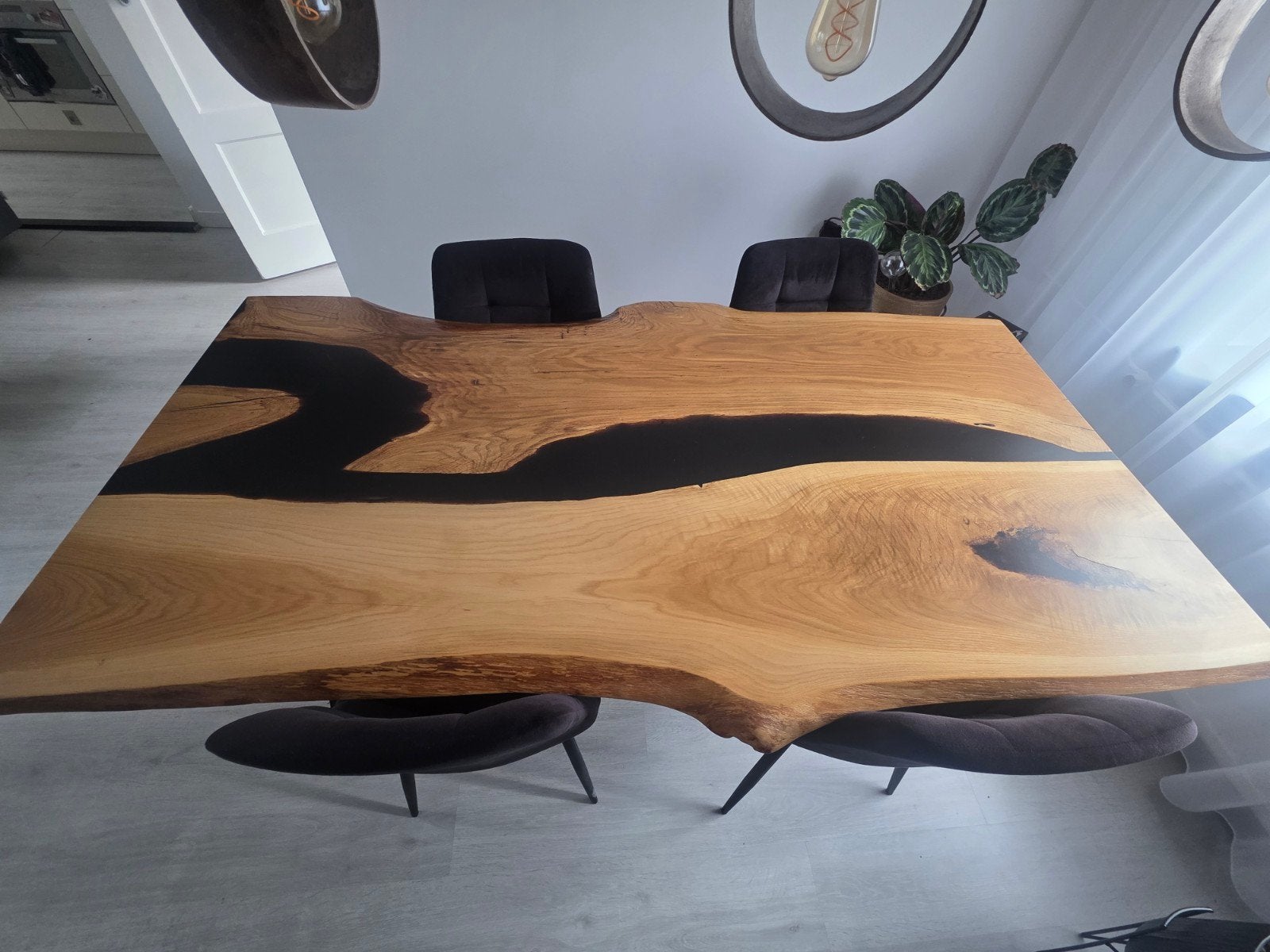 Unieke eettafel 180cmx90cm, tafelhoogte 76cm, Huis en Inrichting, Tafels | Eettafels, Ophalen, Modern, Industrieel, Rustiek, 50 tot 100 cm