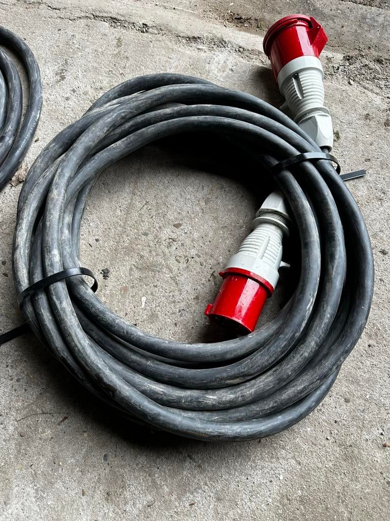 5G10 verlengkabel 63A 13 meter, Ophalen, Zo goed als nieuw, Kabel of Snoer
