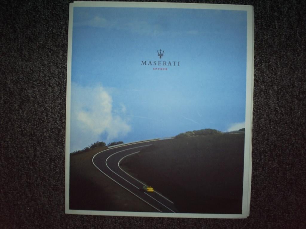 Twee mooie folders van de Maserati., Ophalen of Verzenden, Zo goed als nieuw, Overige merken