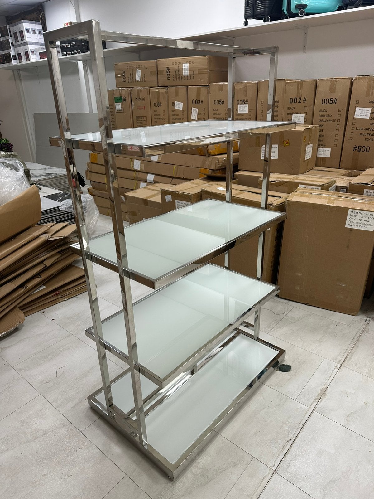 Glazen display rek, Ophalen of Verzenden
