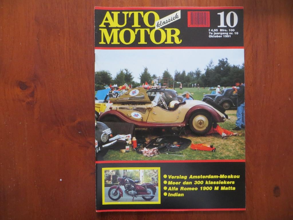Auto Motor Klassiek 10 1991 Alfa Romeo 1900 M Matta, Citroën, Ophalen of Verzenden, Nieuw, Alfa Romeo