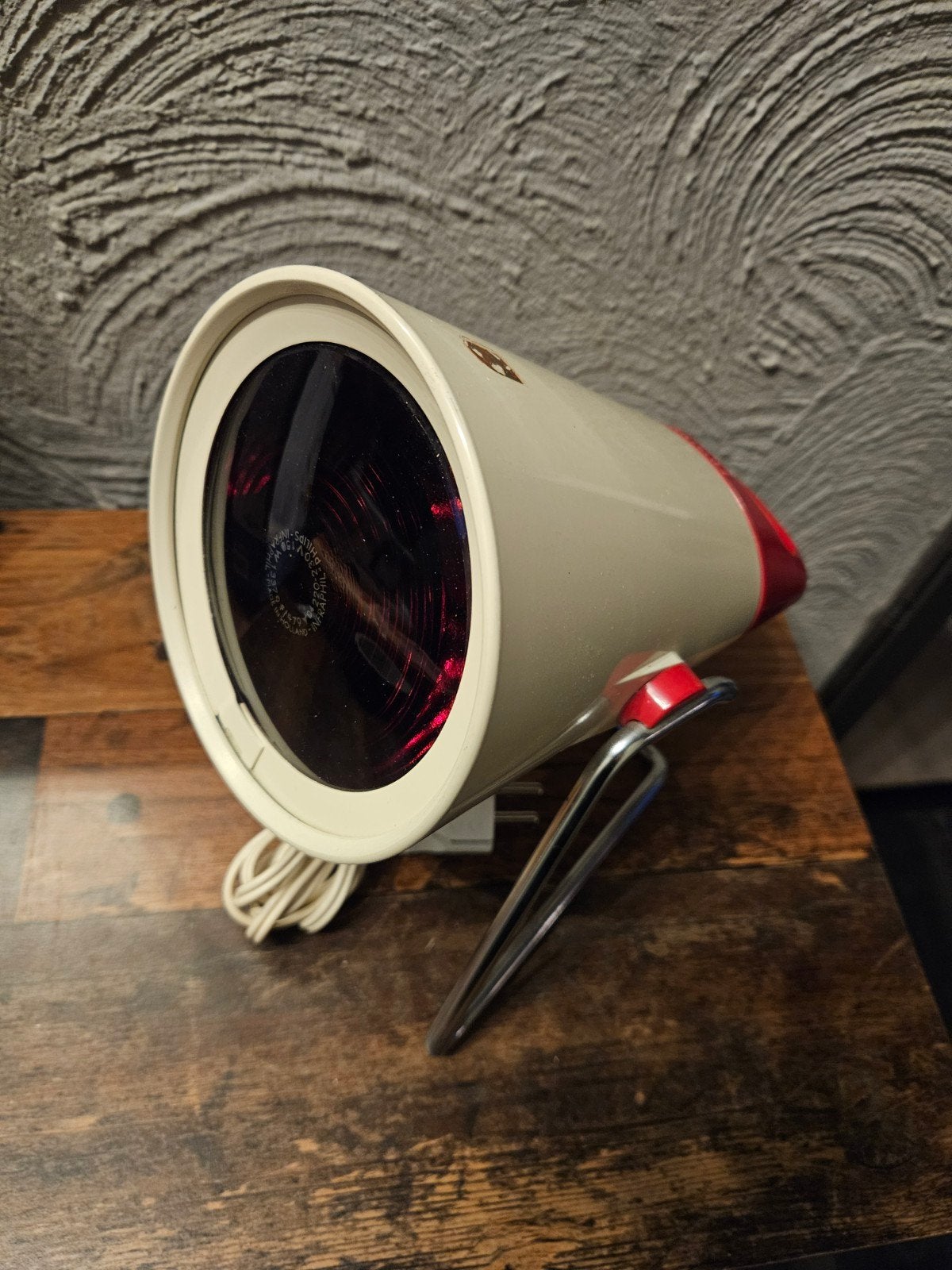 Vintage werkende Philips Infrarood warmte lamp - Jaren 60, Ophalen of Verzenden