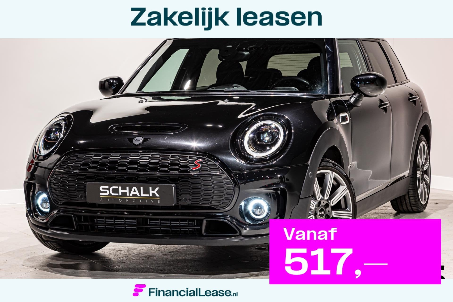 Mini Mini Clubman 2.0 Cooper S Classic|1eig|Psensor|Garantie, 4 cilinders, Automatische klimaatregeling, Zwart, Leder
