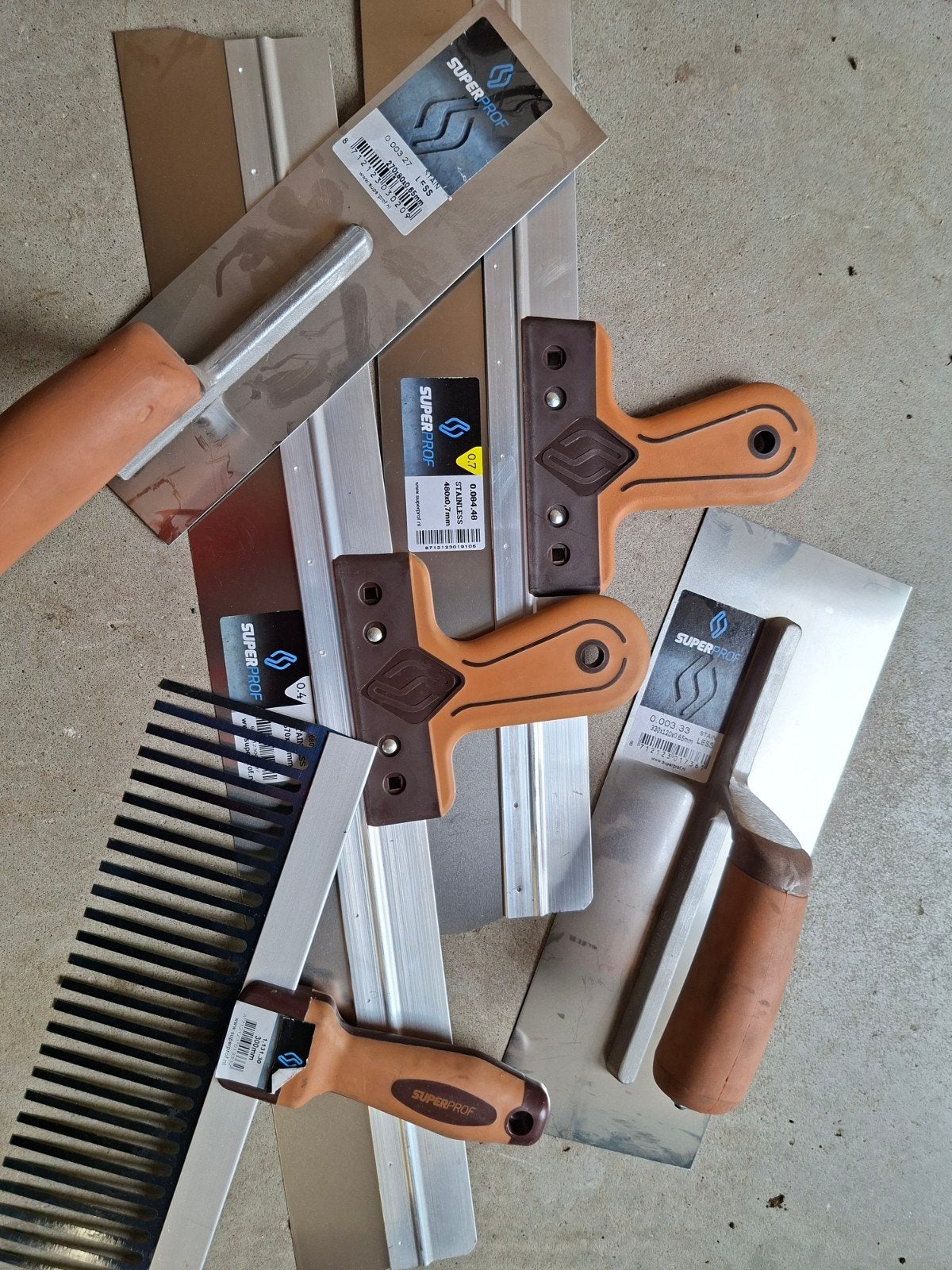 Superprof Stucgereedschap Set - Nieuw, Doe-het-zelf en Verbouw, Gereedschap | Handgereedschap, Ophalen of Verzenden, Nieuw