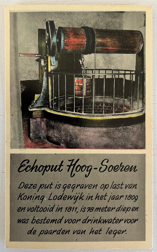 Oude Ansichtkaart - Hoog-Soeren - Theehuis echoput, Ophalen of Verzenden, 1940 tot 1960, Gelopen, Gelderland
