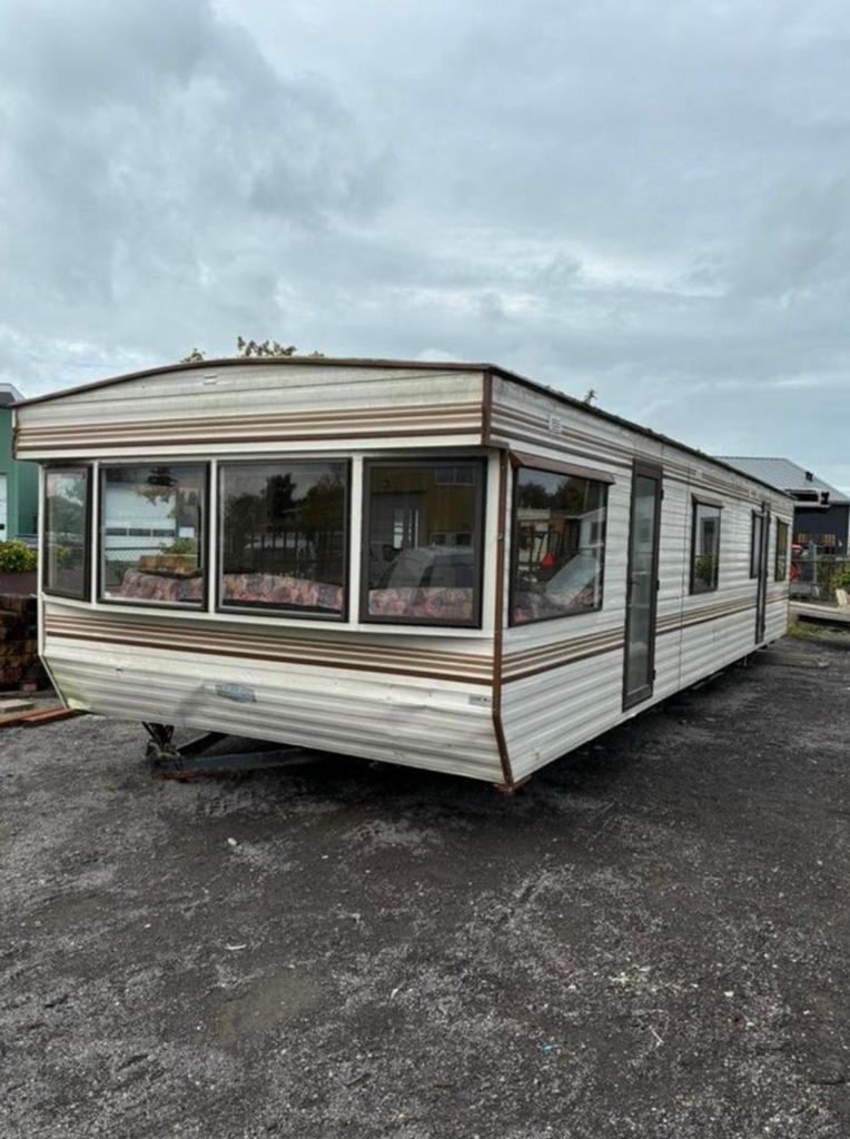 Complete stacaravan 12x3.2m + 2 airco’s, Doe-het-zelf en Verbouw, Metalen, Gebruikt, Ophalen of Verzenden