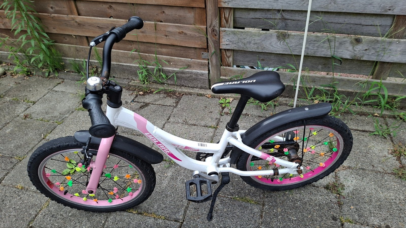 Kinderfiets Volare Thombike 16 inch - Roze/Wit, Ophalen